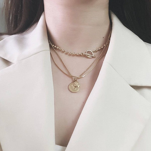 THREE LAYERS NECKLACE