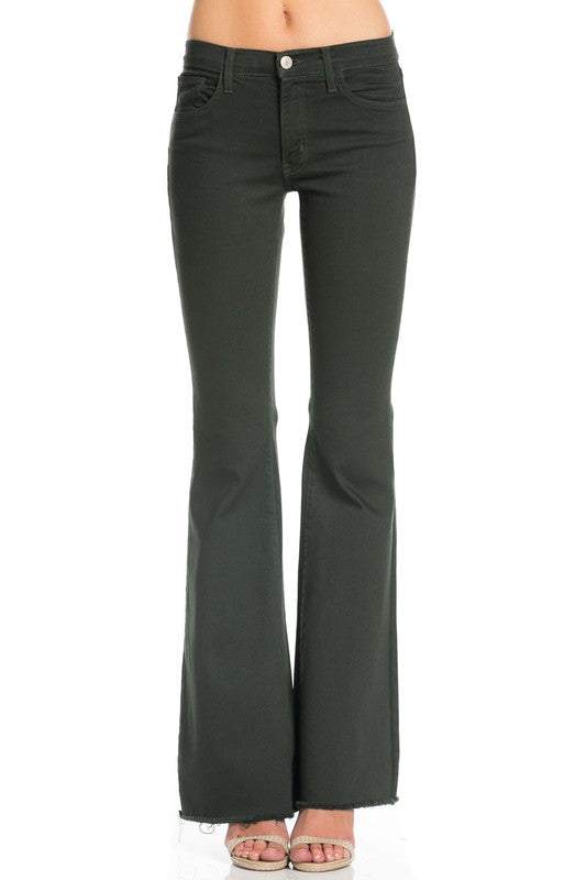 vintage flare denim jeans bell bottom pants