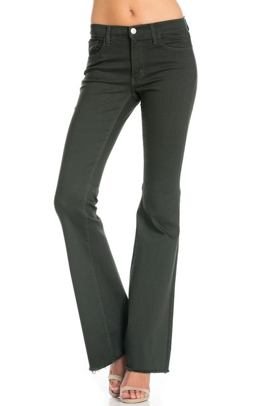 vintage flare denim jeans bell bottom pants