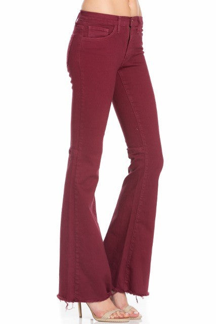 vintage flare denim jeans bell bottom pants