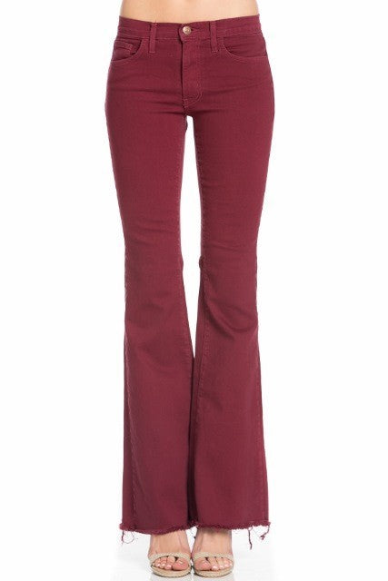 vintage flare denim jeans bell bottom pants
