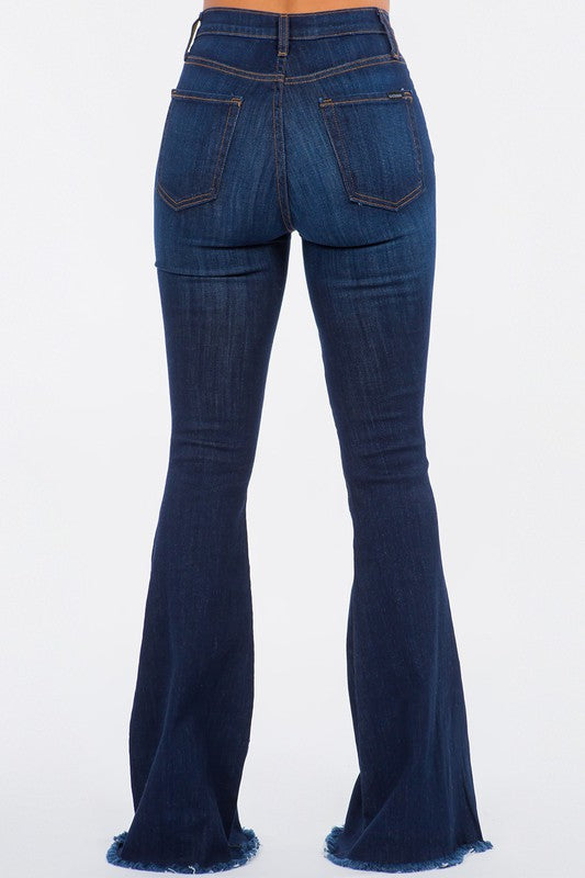 Classic Flare Denim Jean in Dark Wash