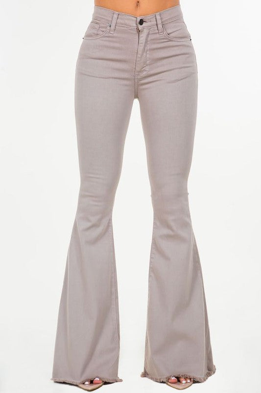 Bell Bottom Jean in Cool Grey