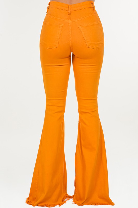 Bell Bottom Jean in Pumpkin