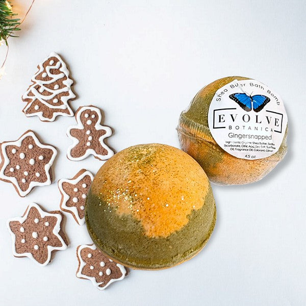 Bath Bomb Gingersnapped / Christmas Holiday