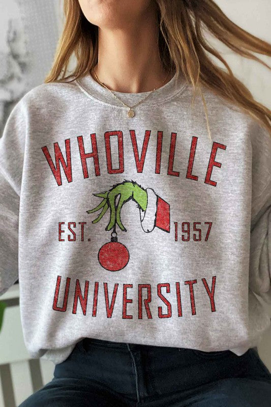WHOVILLE UNIVERSITY GRAPHIC SWEATSHIRT