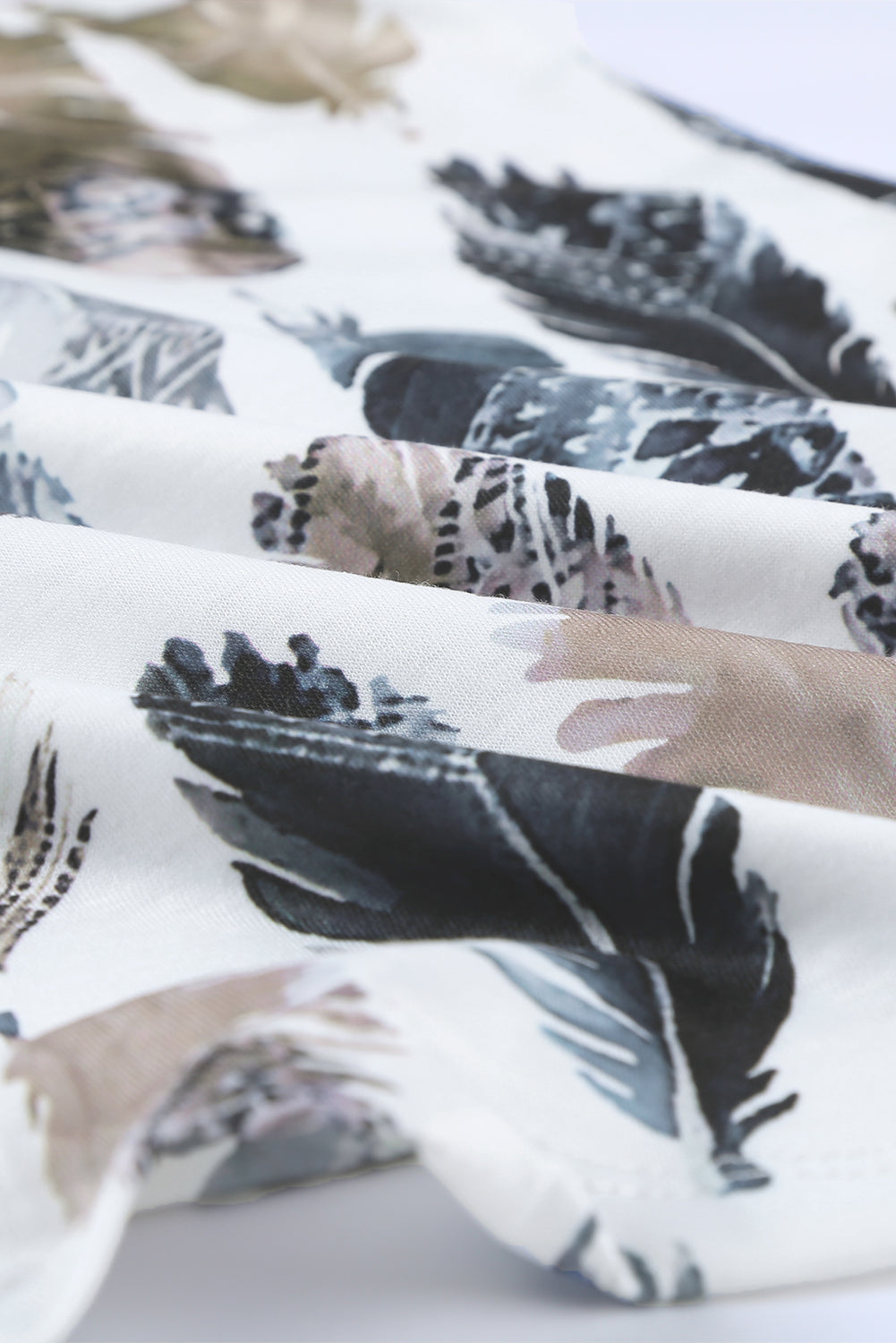 Tropical Plant Print Tank Top