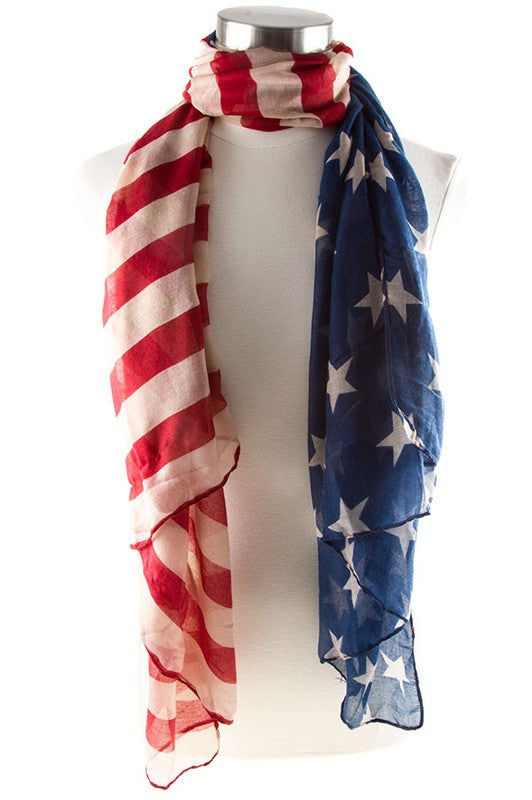 AMERICAN FLAG SCARF