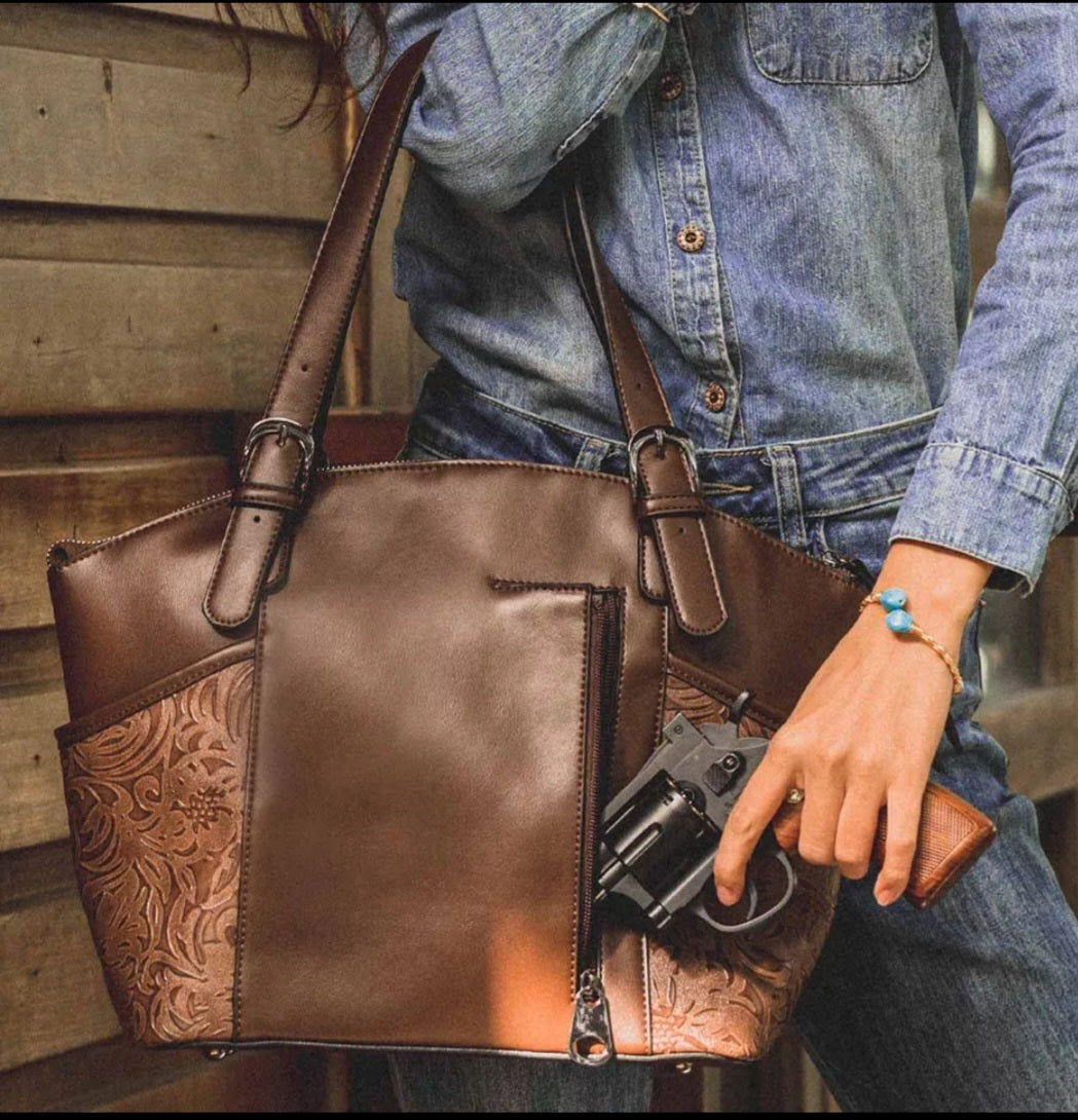 Concealed carry Western Tote Handbag