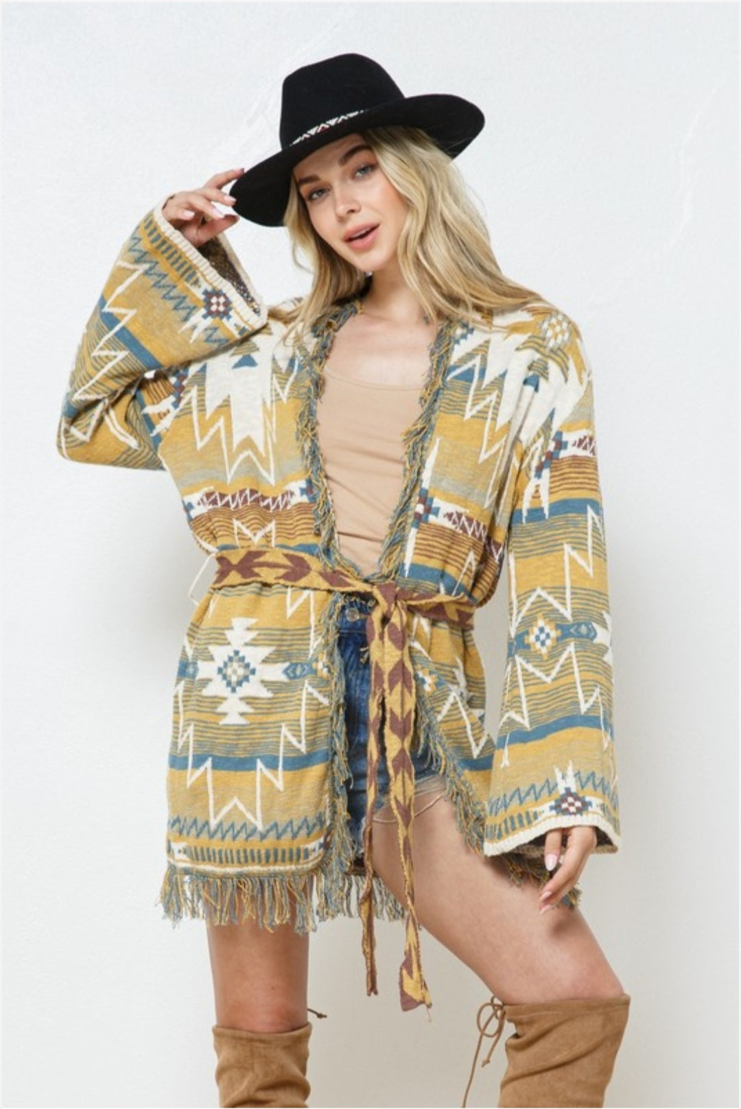 Aztec Sweater Cardigan