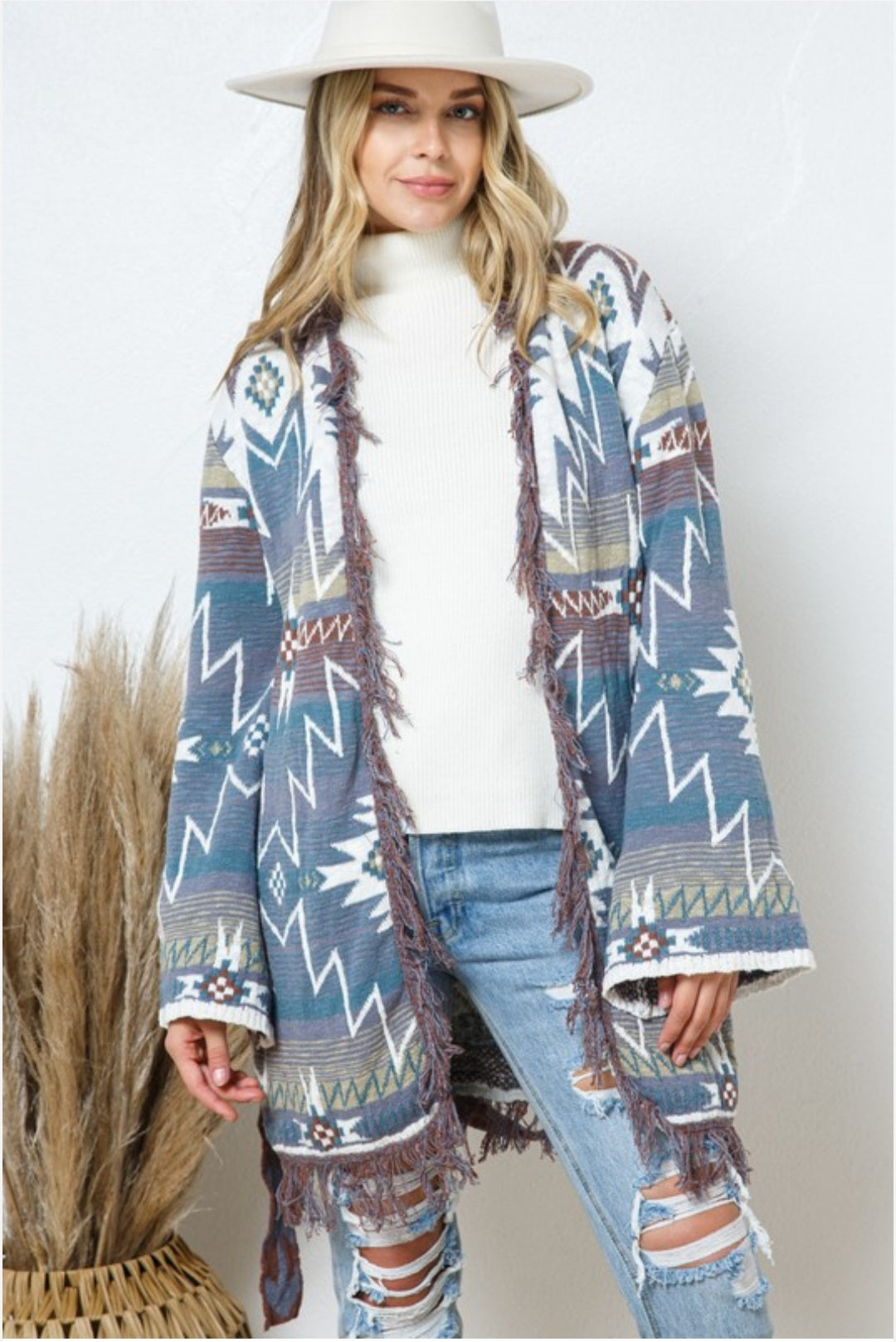 Aztec Sweater Cardigan