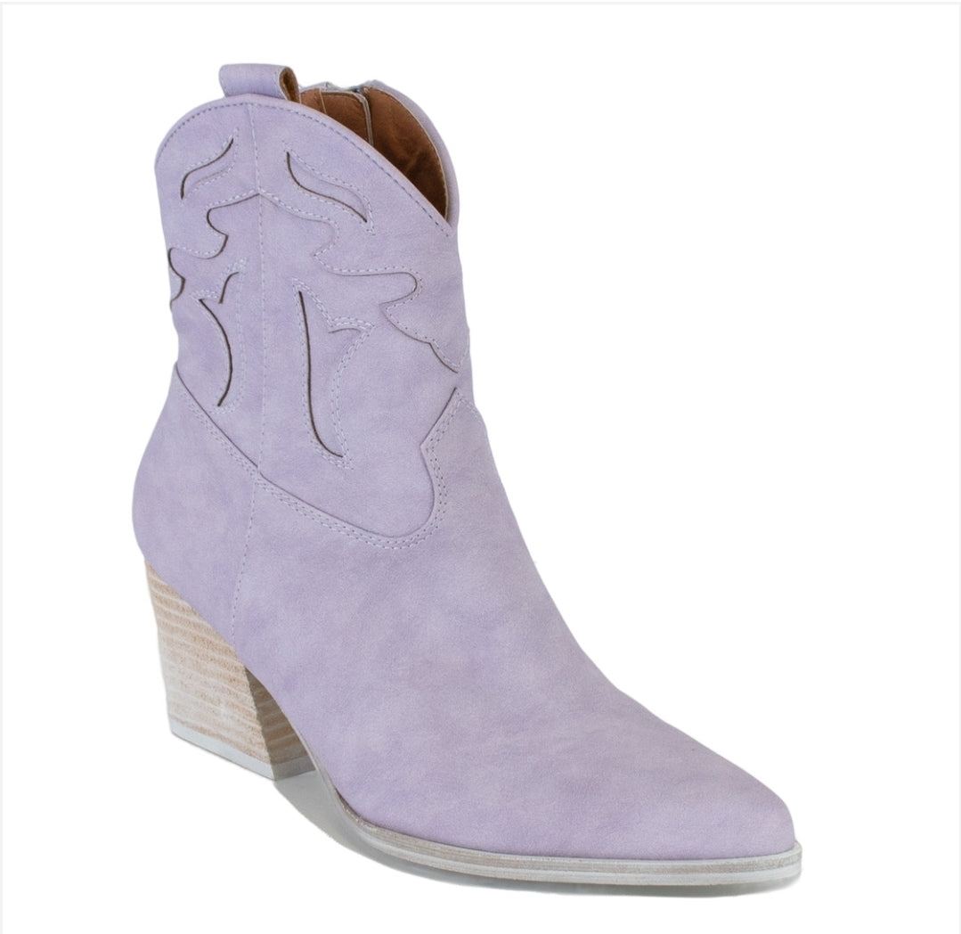 Western Suede Bootie