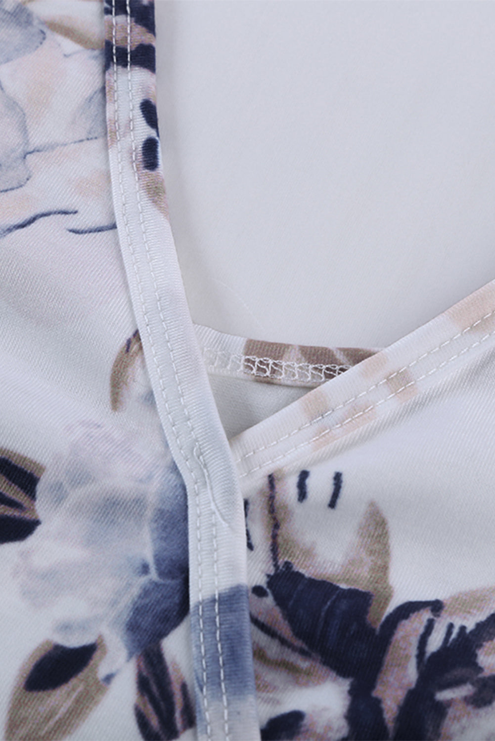 Tropical Plant Print Tank Top