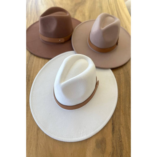WIDE BRIM DANDY PANAMA HAT With Belt