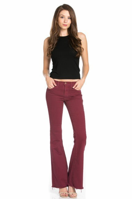 vintage flare denim jeans bell bottom pants