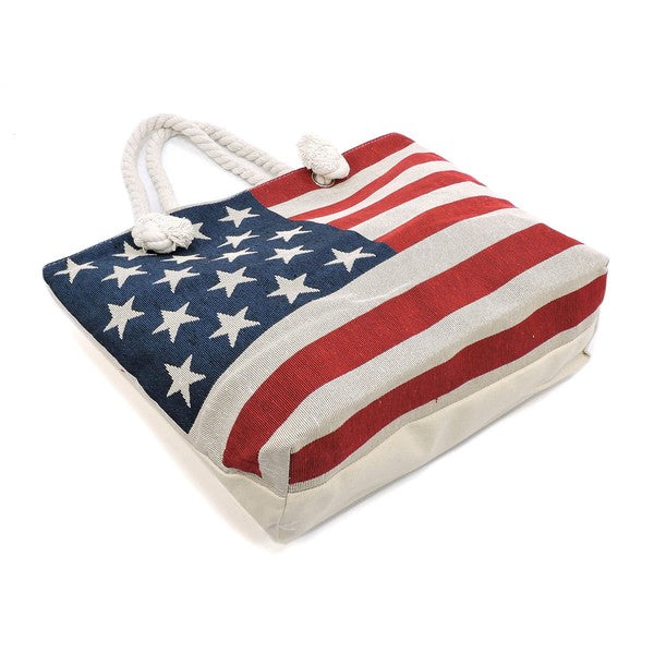 American Flag Tapestry Traveler Tote Bag