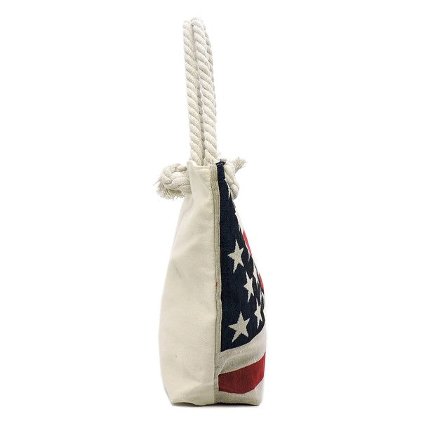 American Flag Tapestry Traveler Tote Bag