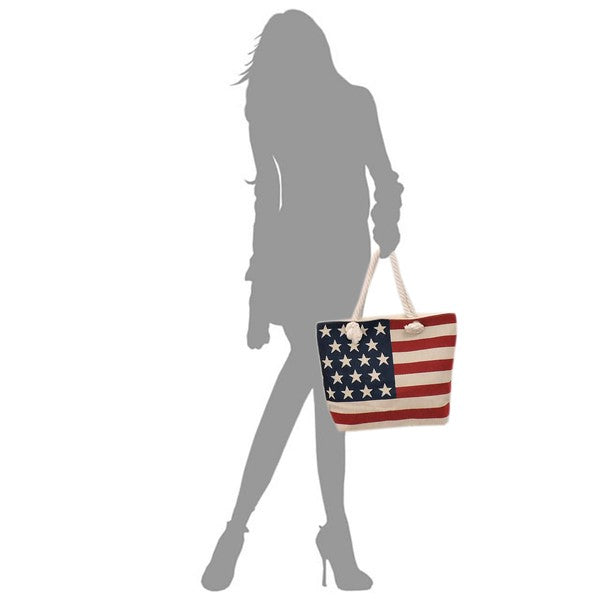 American Flag Tapestry Traveler Tote Bag