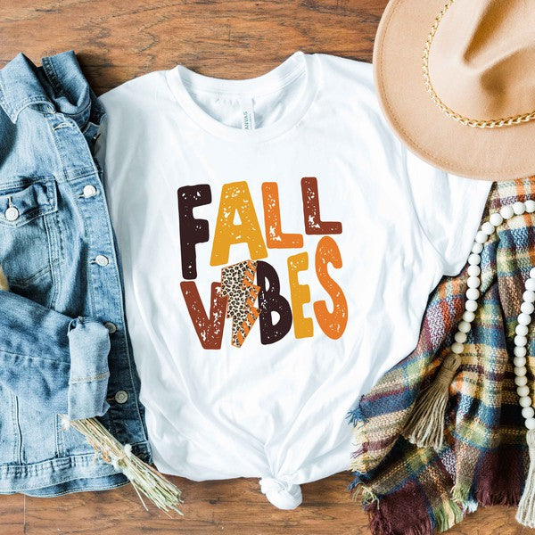 Fall Vibes Lightning Bolt Short Sleeve Tee