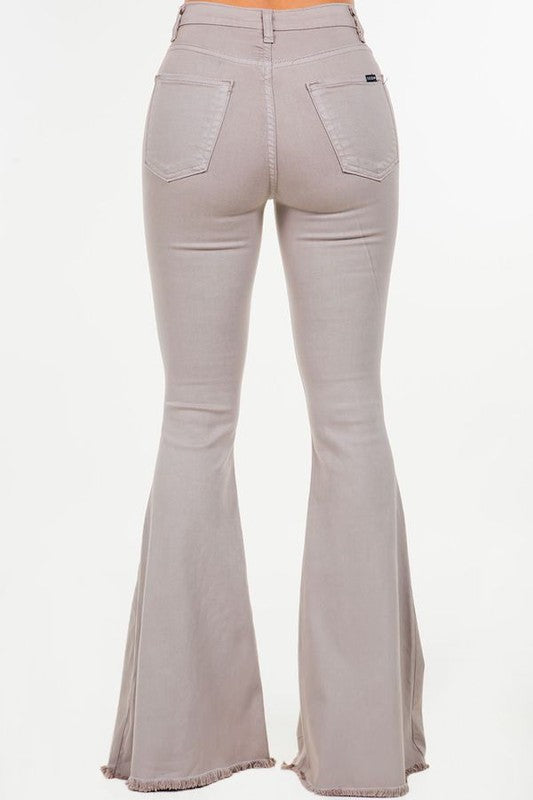 Bell Bottom Jean in Cool Grey