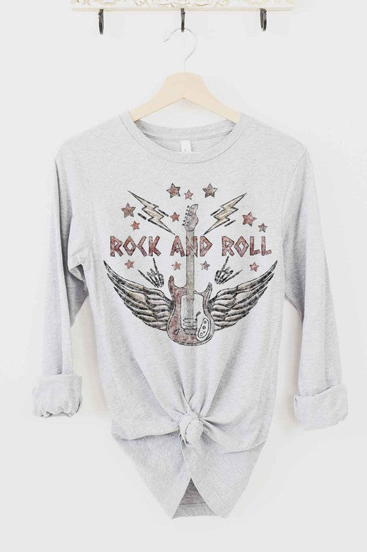 VINTAGE ROCK AND ROLL LONG SLEEVE TEE