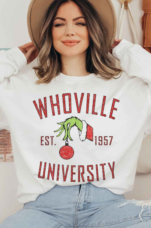 WHOVILLE UNIVERSITY GRAPHIC SWEATSHIRT