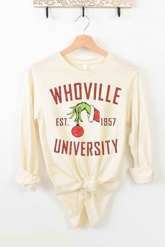 WHOVILLE UNIVERSITY LONG SLEEVE TEE