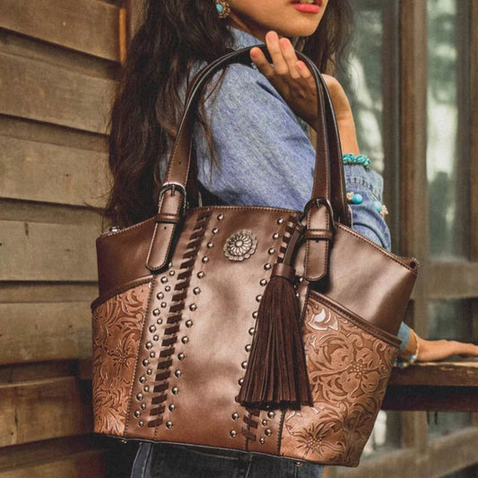 Concealed carry Western Tote Handbag