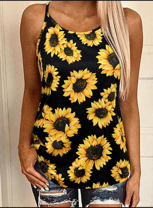Women's Sleeveless Summer Top - Diamond-strap-Patterned Back

Cami