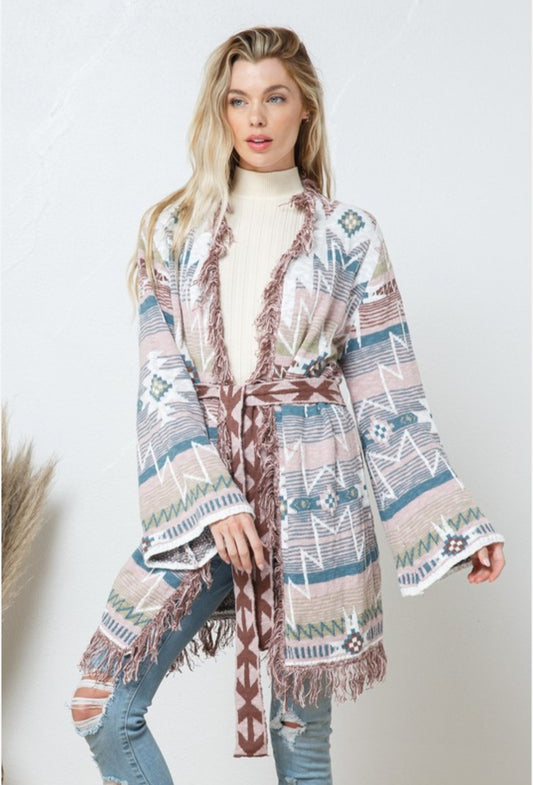 Aztec Sweater Cardigan