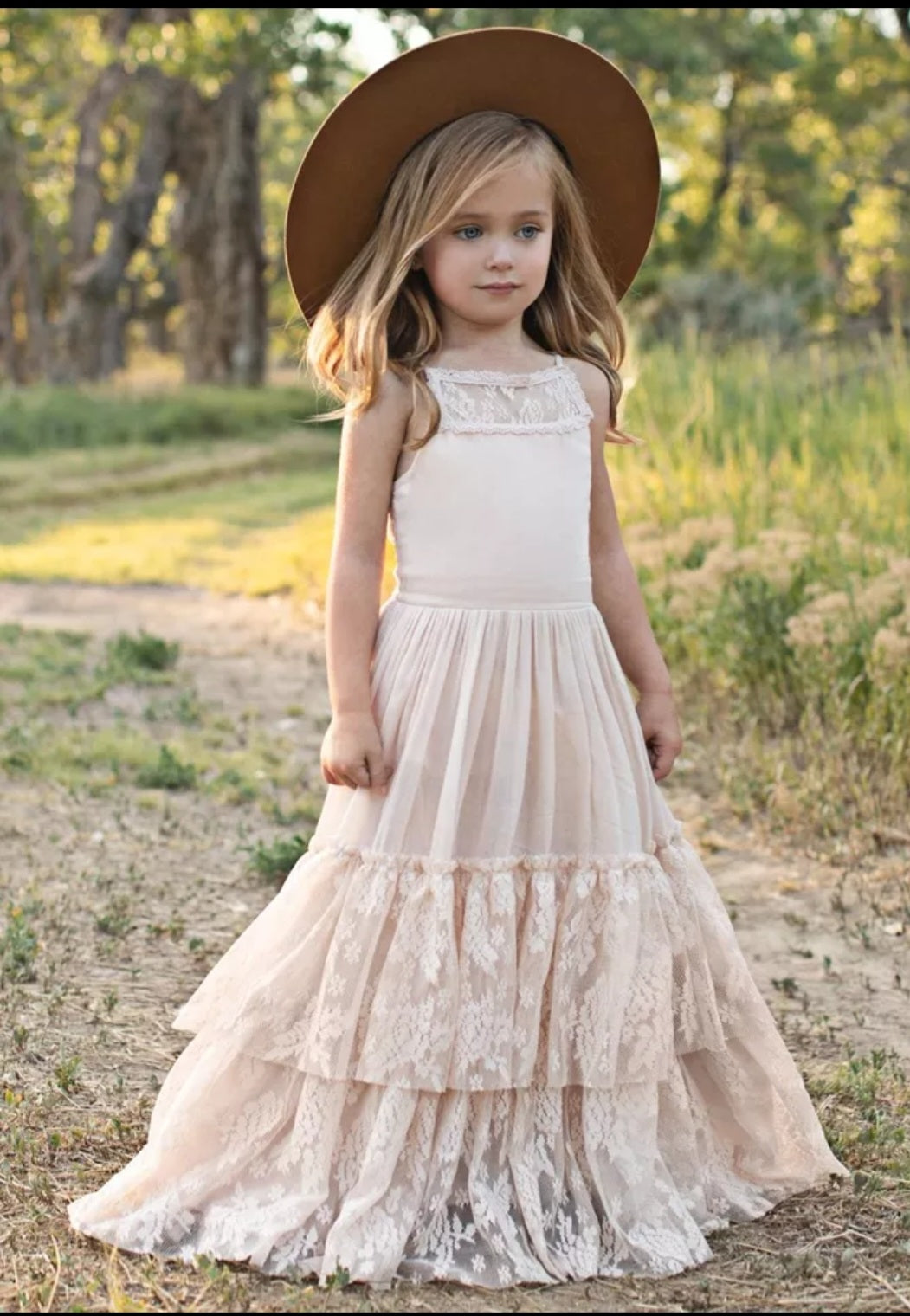 Girl's Lace Bohemian Dress