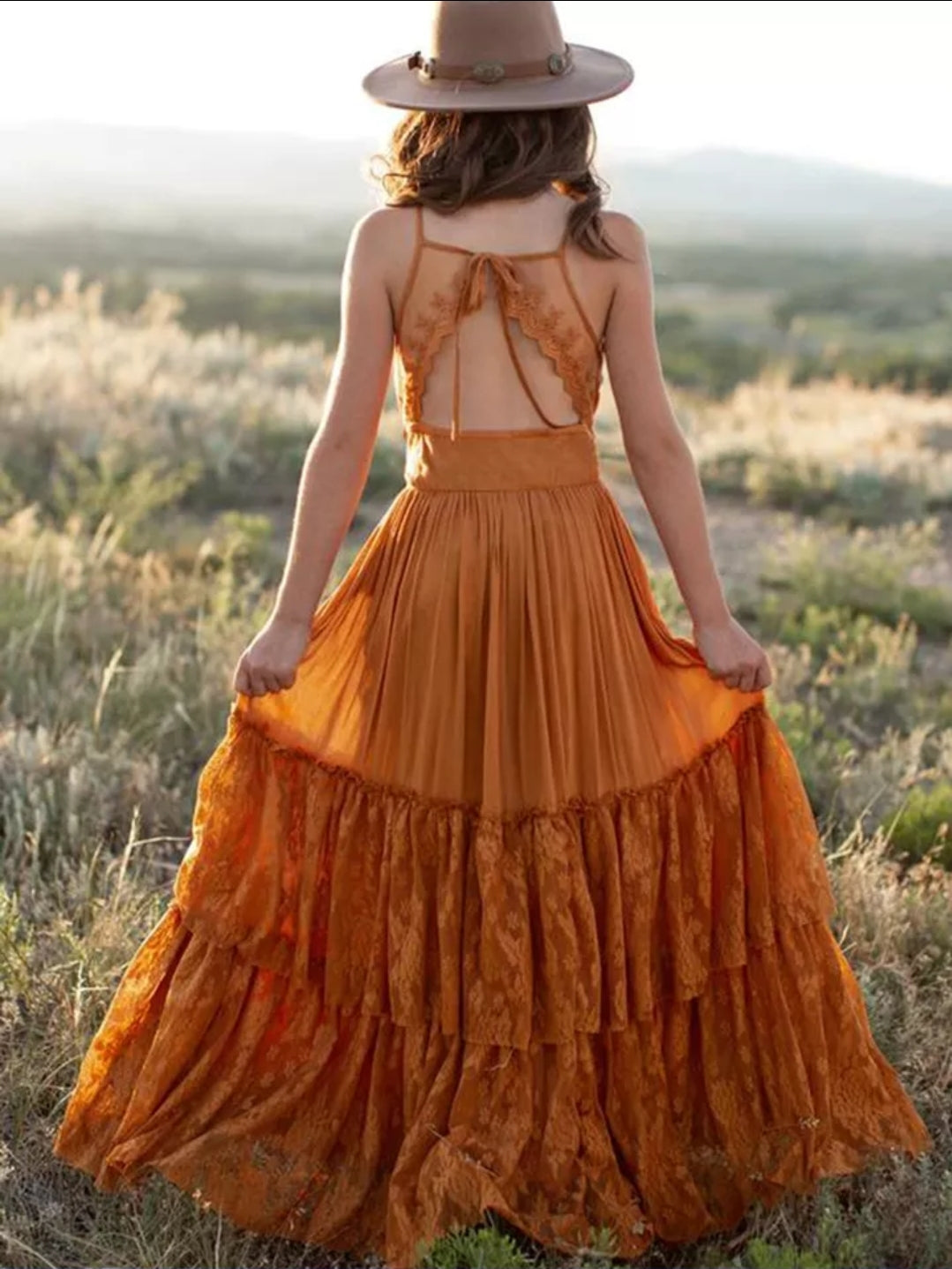 Girl's Lace Bohemian Dress