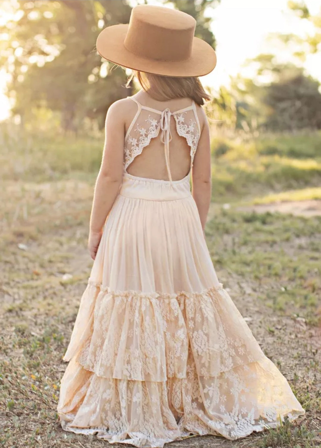 Girl's Lace Bohemian Dress
