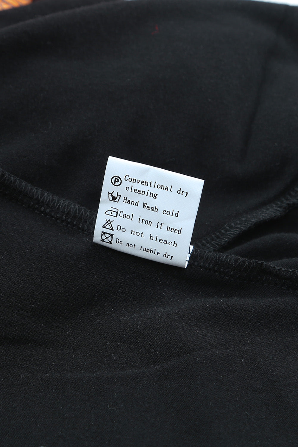 Black Black Western Print Color Block Plus Size Hoodie