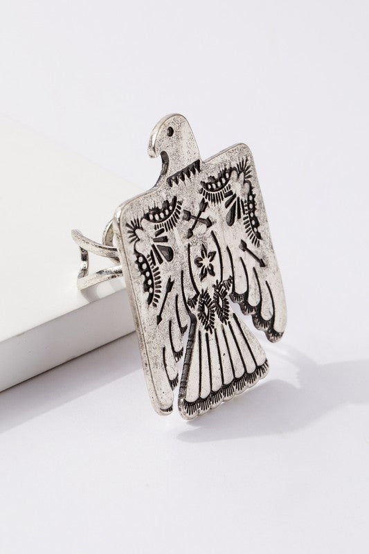 Western Eagle Set Ring